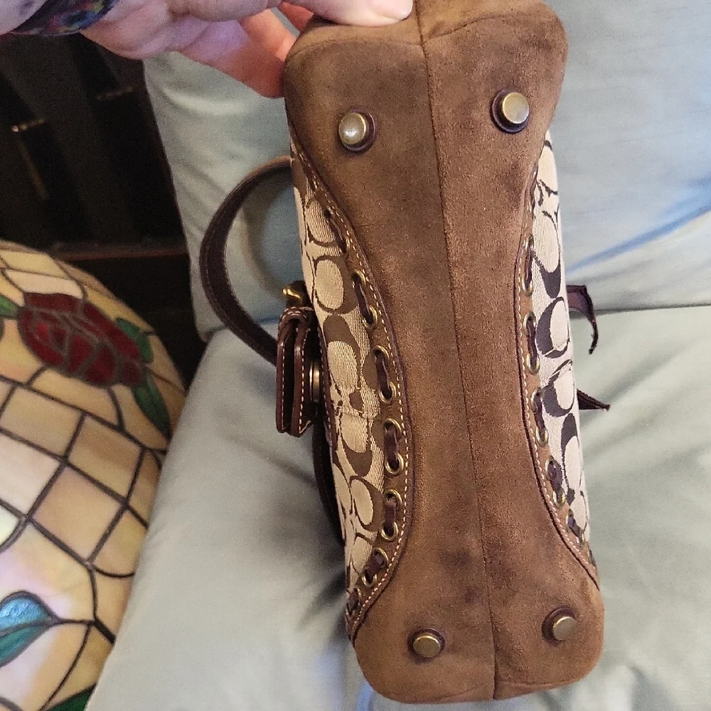 Coach Brown and Tan Women's Bag - Picture 4 of 13